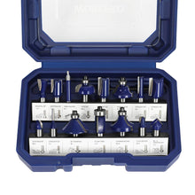 WORKPRO 15tlg. Fräser Set 8mm Schaft Oberfräse Zubehör Holz