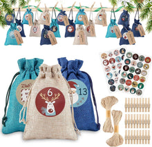 24 Adventskalender Zum Befüllen Jutesäckchen DIY Weihnachtskalender