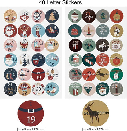 24 Adventskalender Jutesäckchen Weihnachten Geschenktüten DIY Stoffbeutel