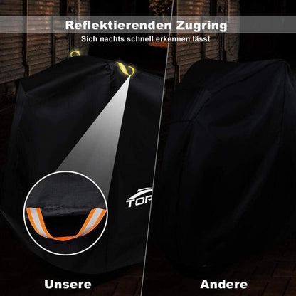 Toptrek Fahrradabdeckung für 2 Fahrräder Wasserdicht Oxford 210T 210x110x95cm