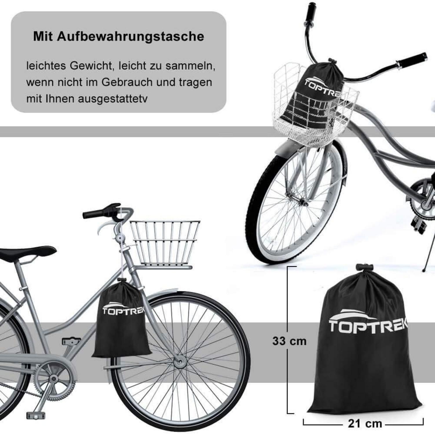 Fahrradabdeckung 2 Fahrräder Wasserdicht Oxford Regenschutz 210x110x95cm