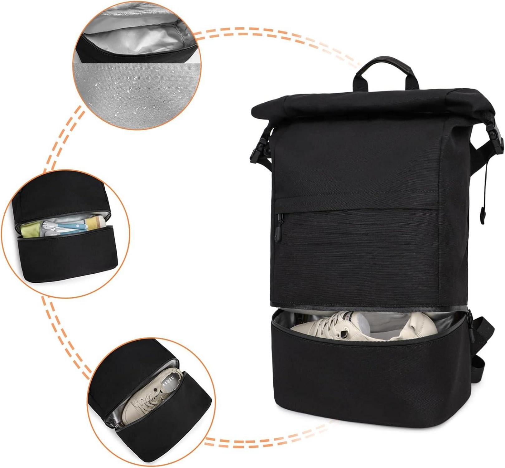 Sportrucksack mit Schuhfach USB-Ladeanschluss 15,6-Zoll-Laptop