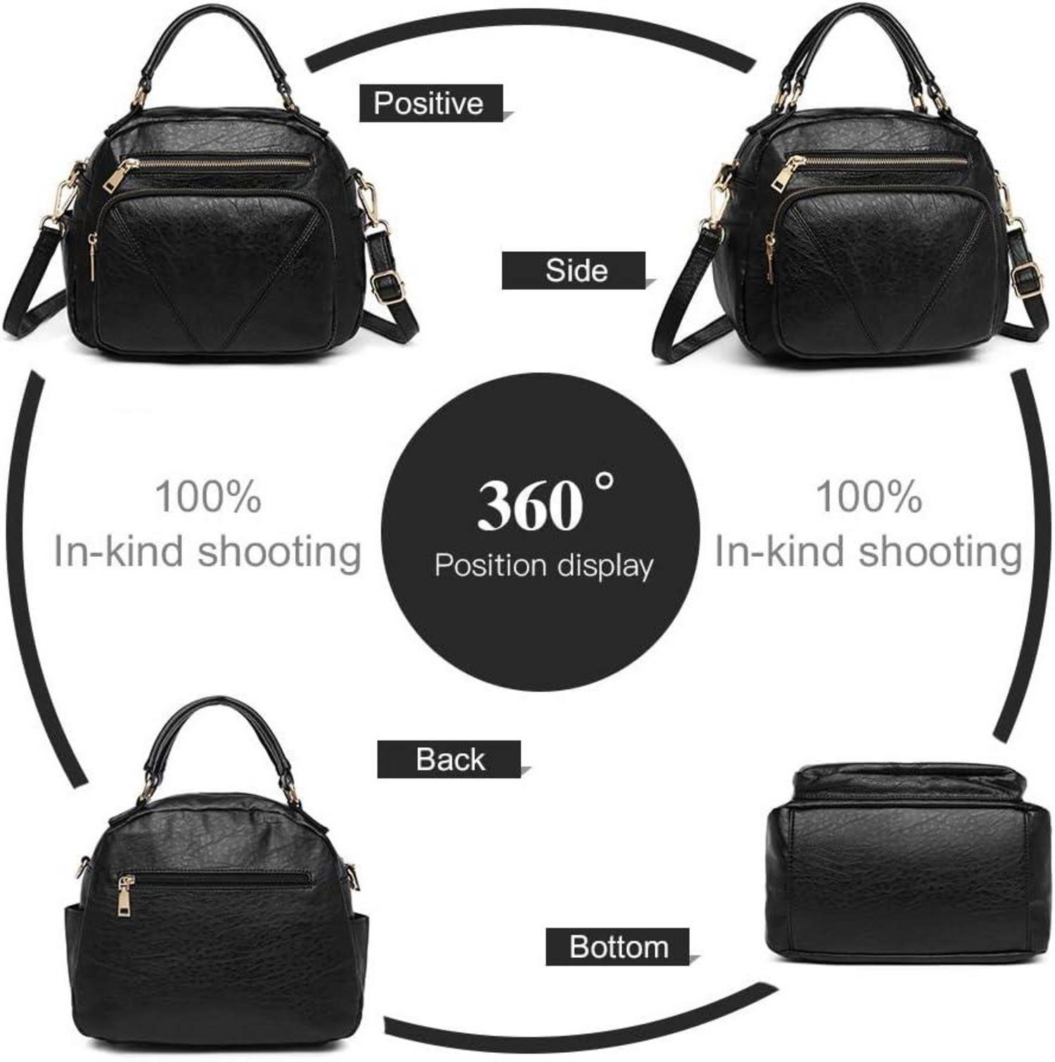 Moderne Bowler Style Crossbody Bag Top Handle Shoulder Bag Women's Fashion Bag