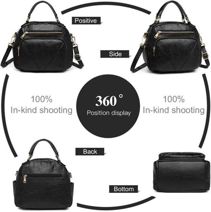 Moderne Bowler Style Crossbody Bag Top Handle Shoulder Bag Women's Fashion Bag