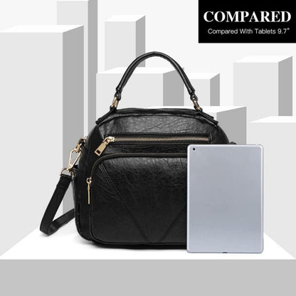 Fashion Crossbody Bag Women's Bowler Style Shoulder Top Handle Bag