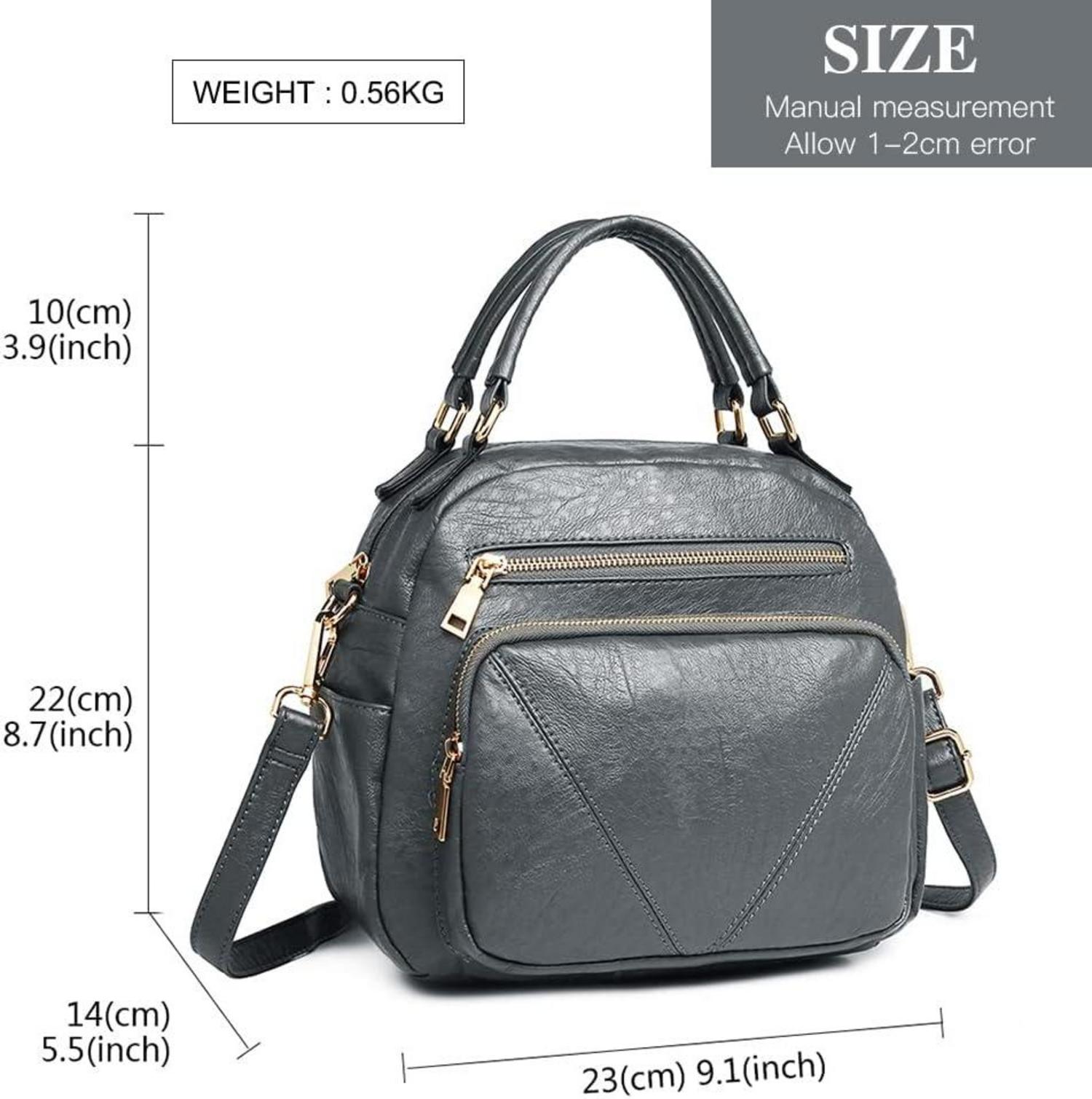 Miss Lulu Women's Fashion Crossbody Bag with Top Handle