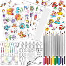 Schrumpffolie Set 218 Stück A4 Basteln Schlüsselanhänger DIY