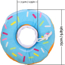 Kätzchen Halskrause Blauer Donut Weich Einstellbar XS-M