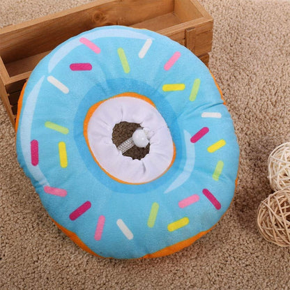Xinzistar Katzen Halskrause, Weiches Schutzkragen Blau Donut M