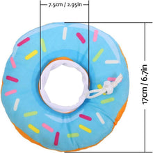 Katzen Halskrause Soft Weich Donut Blau Sicherheitskrause XS