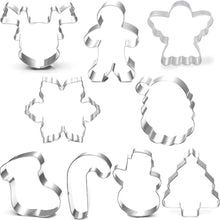 Weihnachts Ausstechformen Set 9-teilig mit 100-Pack Kekstüten