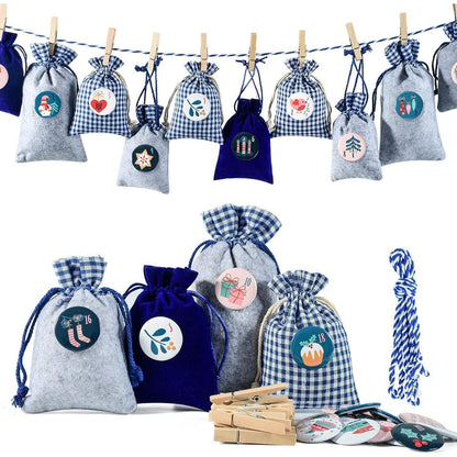 Adventskalender Stoffsäckchen Weihnachtskalender