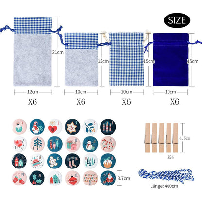 Adventskalender Stoffsäckchen Weihnachtskalender