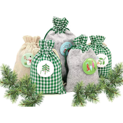 DIY Adventskalender zum Selbstbefüllen mit 24 Buttons in