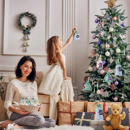 DIY Adventskalender zum Selbstbefüllen mit 24 Buttons in