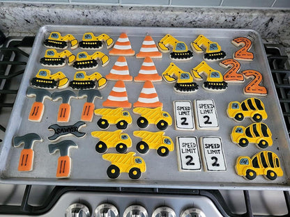 Ausstechformen Set | Bagger Bulldozer Kipplaster Hammerschlüssel