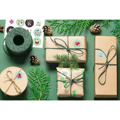 24 Adventskalender Zahlen Aufkleber 40mm - Runde