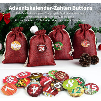 Adventskalender zum Befüllen Groß Weihnachtskalender
