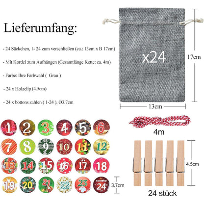 Adventskalender zum Selbstbefüllen 2023