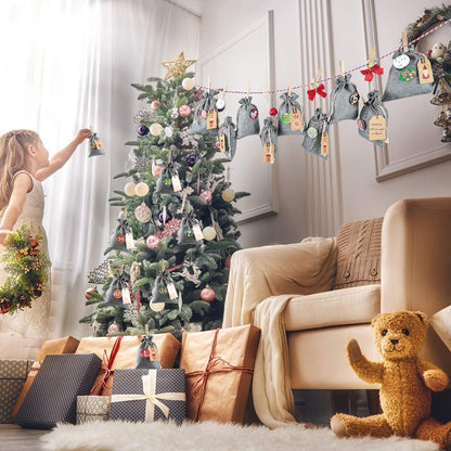 Adventskalender Jutesäckchen Weihnachtskalender selbstbefüllbar 24