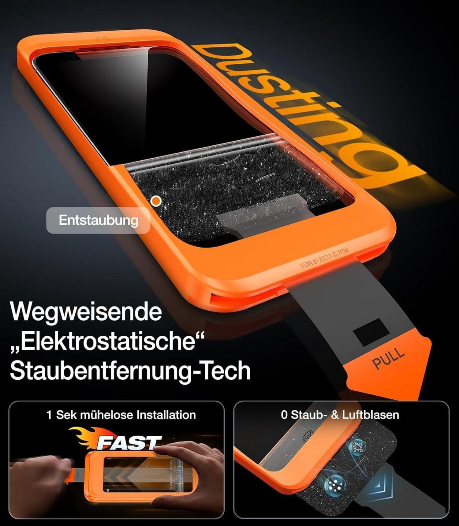 Panzerglas iPhone 12/12 Pro Stoßfest Schutzfolie 9H+ 2 Stück