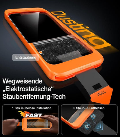 Panzerglas iPhone 12/12 Pro Stoßfest Schutzfolie 9H+ 2 Stück