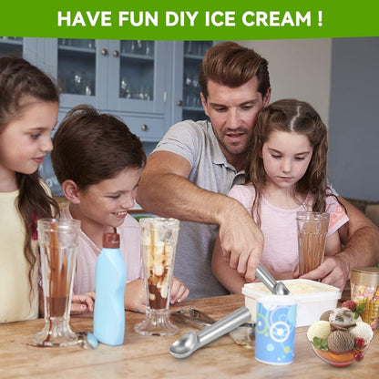 Eisportionierer aus Aluminium Antihaft 18 cm x 4 cm Silber