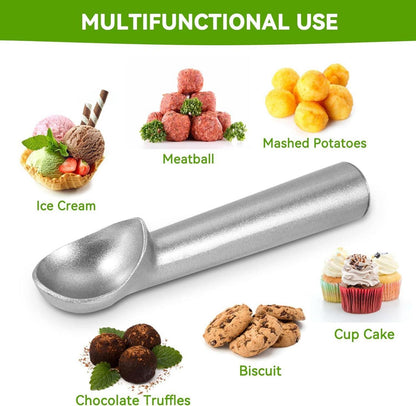 Eisportionierer Aluminium Antihaftbeschichtung 18cm x 4cm Silber