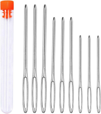 9-teiliges Set große Augen Leder Nähen Nadeln stoß nadeln stricken