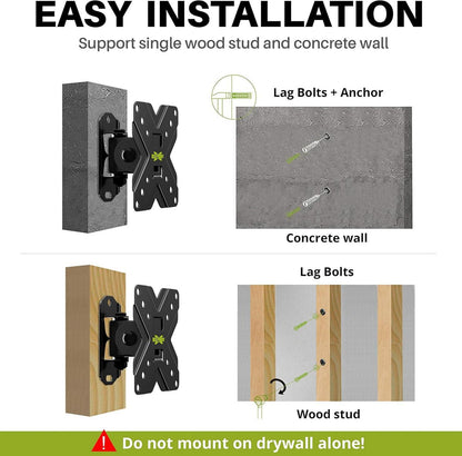 USX-MOUNT TV Wandhalterung Schwenkbar Neigbar für 10-26 Zoll Fernseher