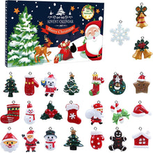 24er Set Weihnachtsanhänger Harz Mini Weihnachtsbaum Deko