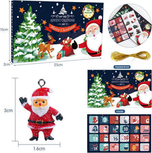 Weihnachtsanhänger 24er Set Harz Mini Weihnachtsbaum Deko