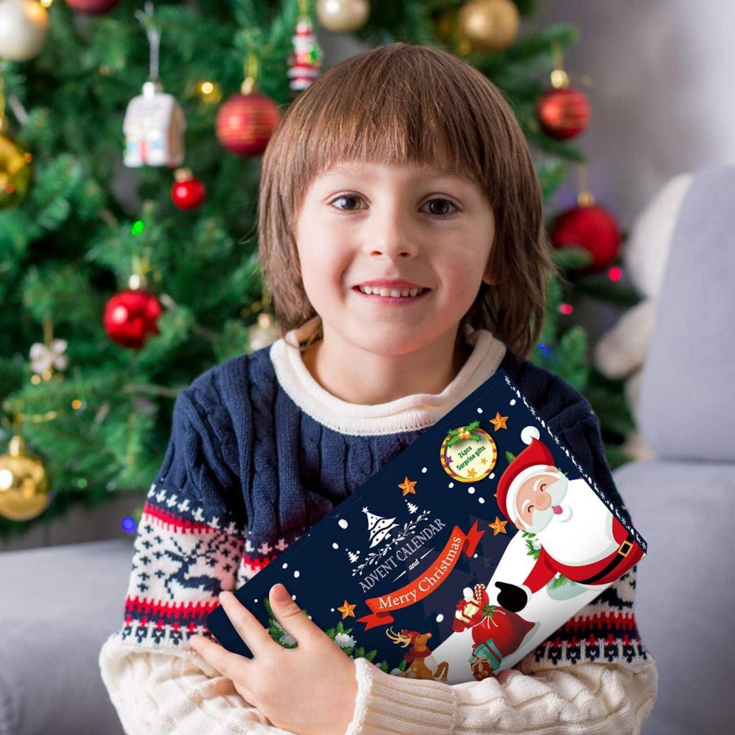24er Set Mini Weihnachtsanhänger Harz Weihnachtsbaum Deko Adventskalender