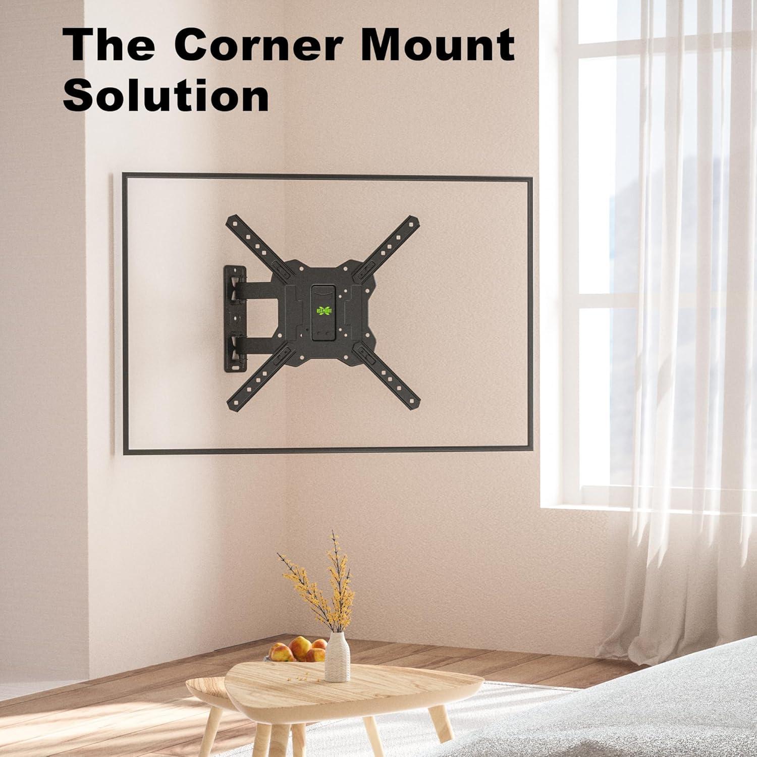 USX-MOUNT TV Wandhalterung Schwenkbar für 26-60 Zoll LED 4K Plasma TVs, bis zu 35kg