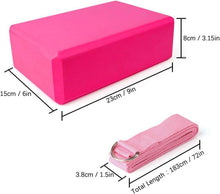 Yoga-Block-Set 2er Pack hochdicht rutschfest EVA Pilates