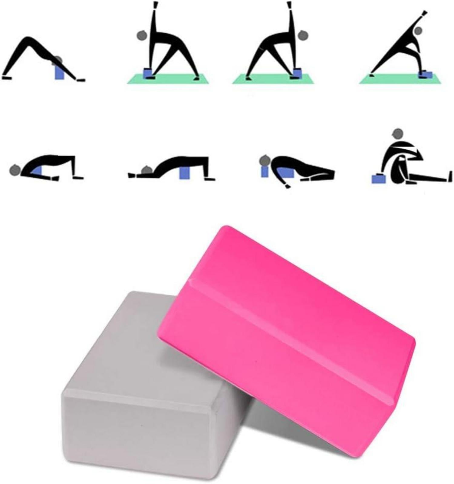 Yogablock Set hochdichte EVA-Schaumstoffblöcke rutschfest Yoga-Gurt