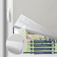 Rollos für Fenster ohne Bohren Doppelrollo Klemmfix 95x120cm