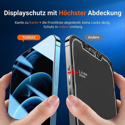 TORRAS Diamant-Schutzglas für iPhone 12 Mini - Panzerglas 9H+ Full Screen Schutz