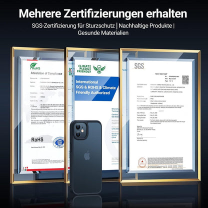 TORRAS Unzerstörbar iPhone 12 Mini Schutzhülle Transparent Schwarz