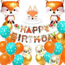 Girlande Happy Birthday Fuchs Luftballon Konfetti Luftballons Party