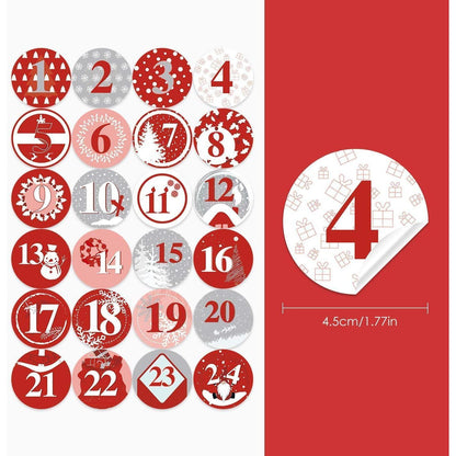 Adventskalender zum Befüllen Stoffbeutel 24