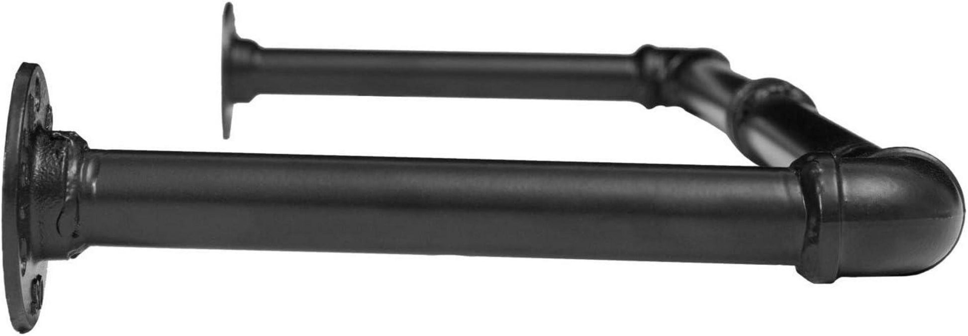 Industrierohr Kleiderstangen Set 80cm Wandmontage Abnehmbar Platzsparend