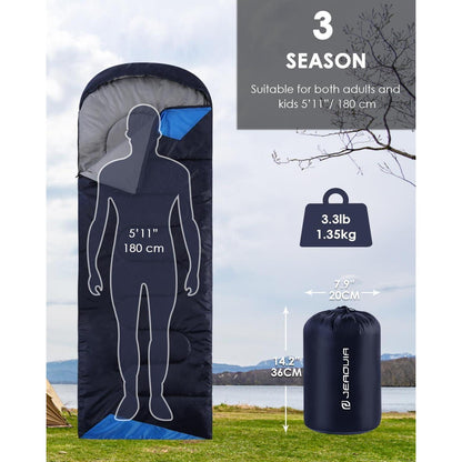 Leichter wasserfester Schlafsack für Erwachsene - Warme