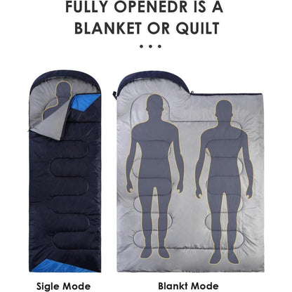 Leichter wasserfester Schlafsack für Erwachsene - Warme
