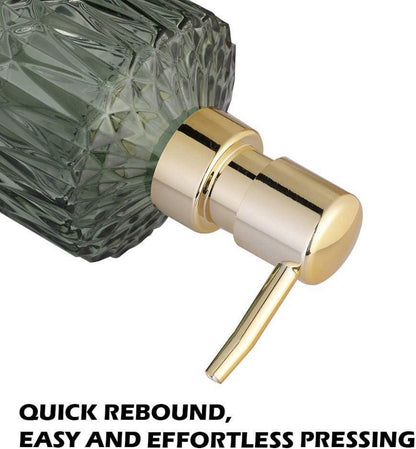 Nachfüllbarer Seifenspender aus Glas für Bad und Küche Schwarz