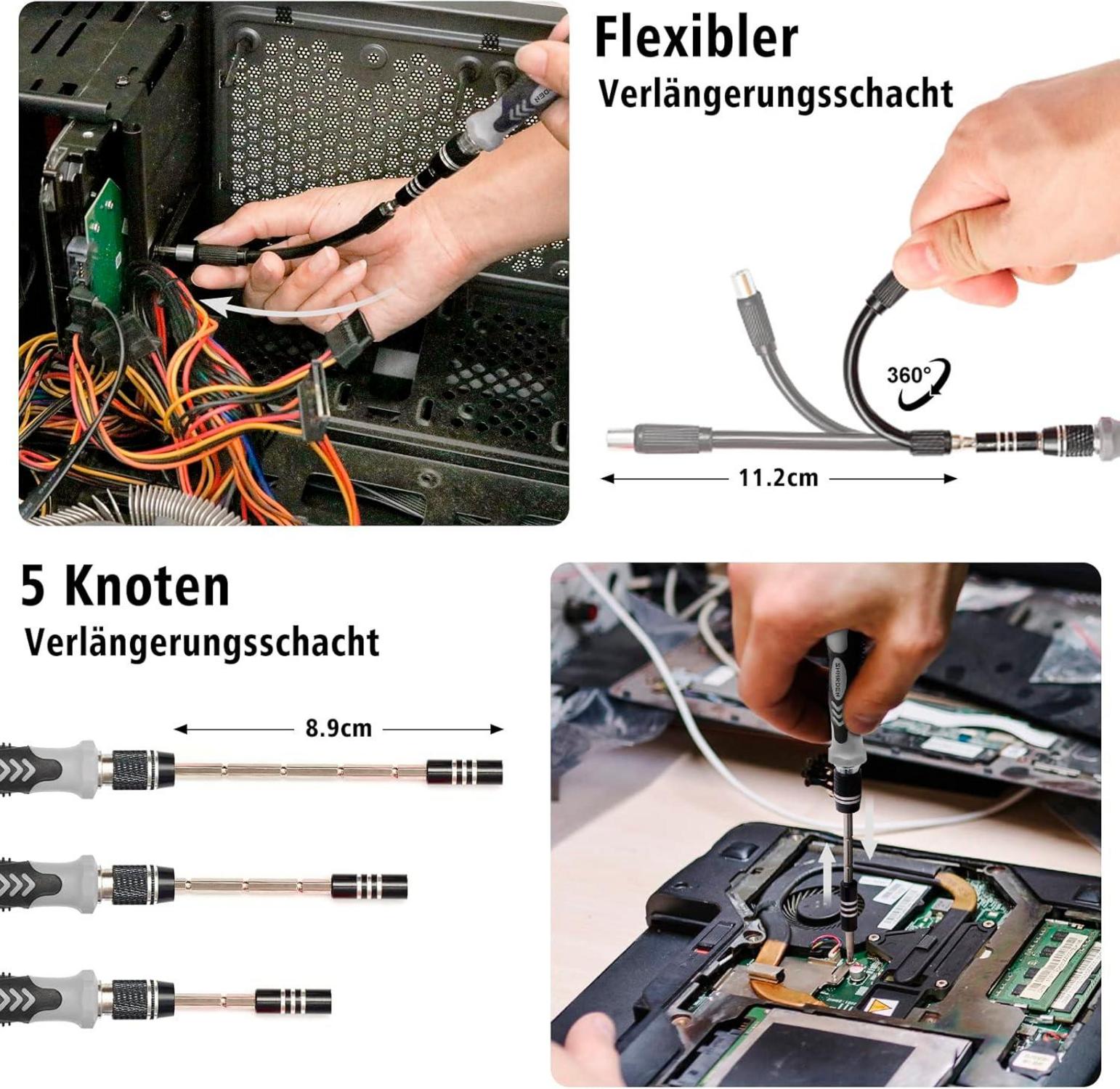 122-in-1 Mini Präzisions Schraubendreher Set Torx T2 T5 T6 T8 T9 iPad Reparatur