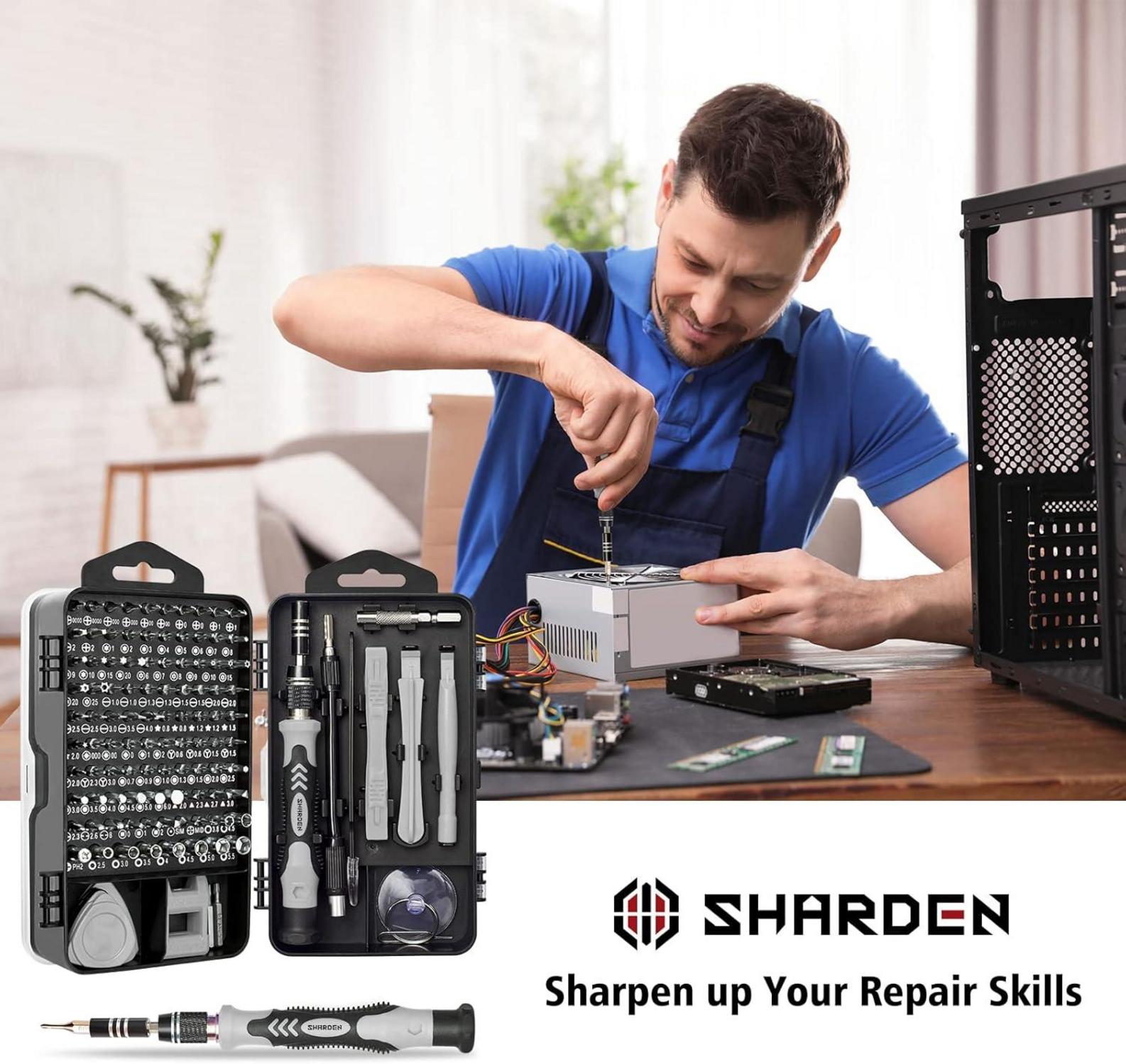 Präzisions Schraubendreher Set 122 in 1 Mini Werkzeug Kit Torx T2 T5 T6 T8 T9,Ergonomischer Griff, Magnetische Spitzen, Aufbewahrungsbox9230
