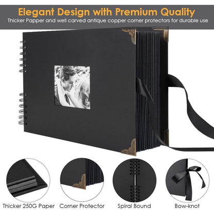 Fotoalbum zum Selbstgestalten mit Schwarzen Seiten