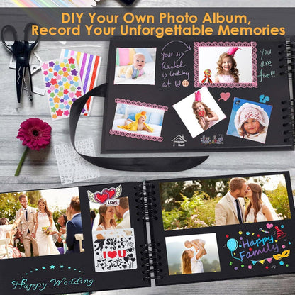 Fotoalbum zum Selbstgestalten mit Schwarzen Seiten