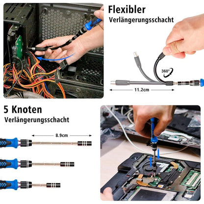 Präzisions Schraubendreher Set 122 in 1 Werkzeug Kit Torx T2